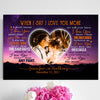 When I Say I Love You More Best Couple Anniversary Personalized Canvas