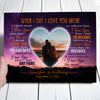 When I Say I Love You More Best Couple Anniversary Personalized Canvas