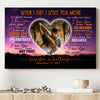 When I Say I Love You More Best Couple Anniversary Personalized Canvas