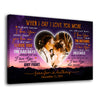 When I Say I Love You More Best Couple Anniversary Personalized Canvas