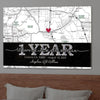 Where It All Began Couple Anniversary Map Street Personalized Canvas