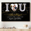 Where It All Began Map Couple Anniversary Him Her Personalized Canvas