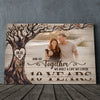 Wife Husband A Life We Loved 10th Anniversary Personalized Canvas