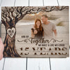 Wife Husband A Life We Loved 15th Anniversary Personalized Canvas