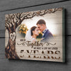 Wife Husband A Life We Loved 5th Anniversary Personalized Canvas