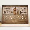 Wife Husband Couple 10 Years Together Personalized Canvas