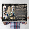 Wife Husband Couple Best Decision Anniversary Personalized Canvas