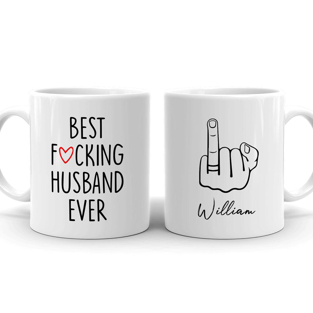 Wife Husband Couple Best F Husband Funny Personalized Mug