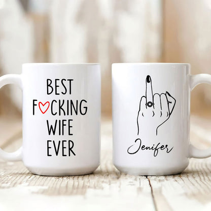 Wife Husband Couple Best F Wife Funny Personalized Mug