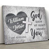 Wife Husband Couple God Anniversary Meaningful Personalized Canvas