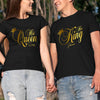 Wife Husband Couple King Queen Funny Personalized Matching Shirt