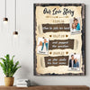 Wife Husband Couple Story Anniversary Meaningful Personalized Canvas