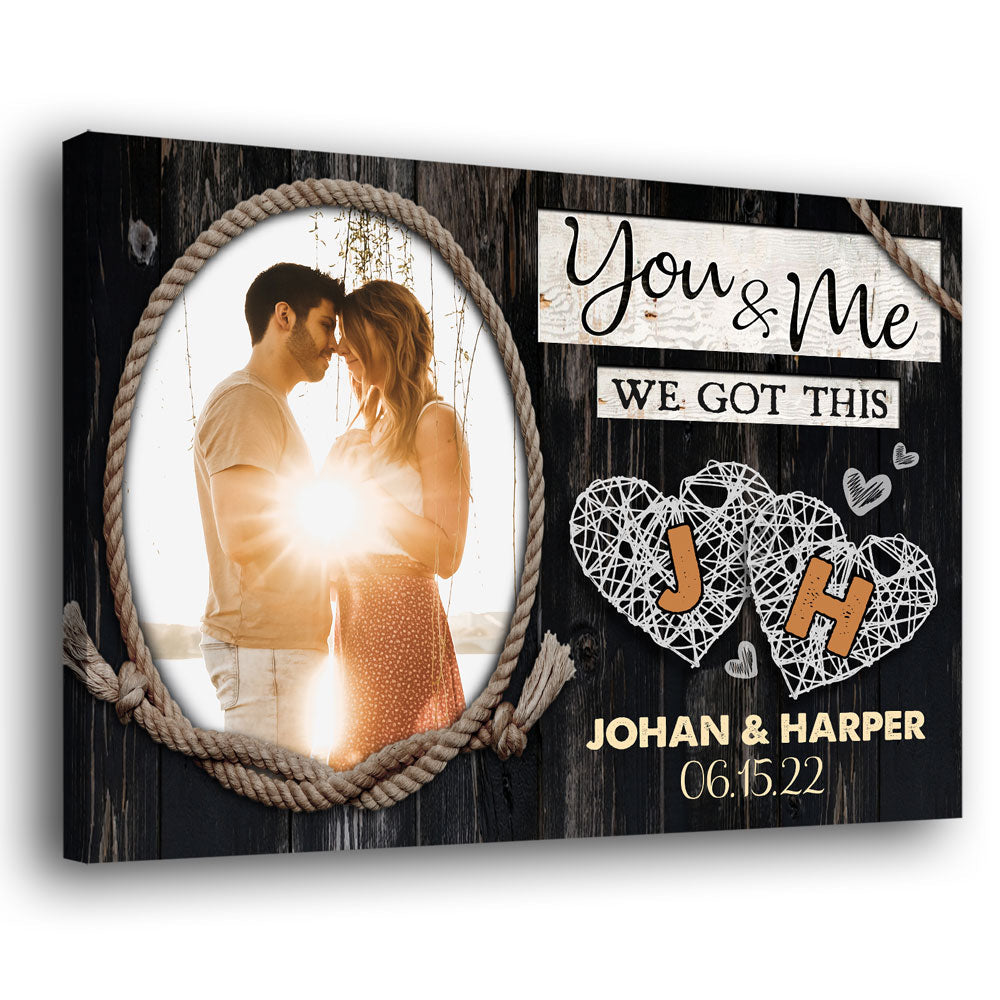 Wife Husband Couple You And Me Personalized Canvas