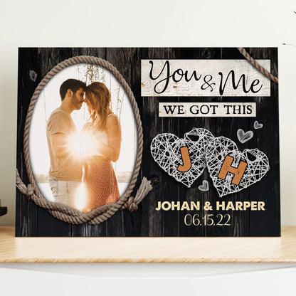 Wife Husband Couple You And Me Personalized Canvas