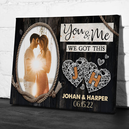 Wife Husband Couple You And Me Personalized Canvas