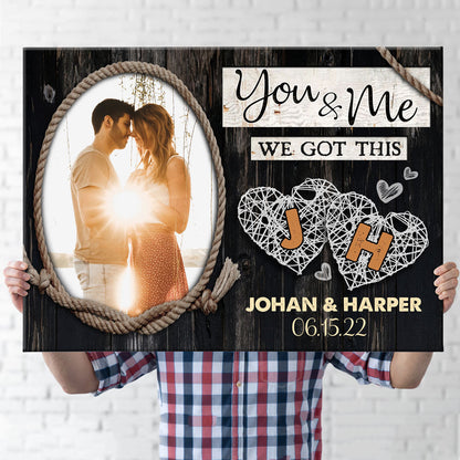 Wife Husband Couple You And Me Personalized Canvas