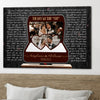 Song Lyric Wedding Anniversary Couple Engaged Personalized Canvas