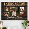 Wife Husband I Choose You Forever Anniversary Personalized Canvas