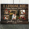 Wife Husband I Choose You Forever Anniversary Personalized Canvas