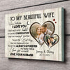 Wife Husband My Always &amp; Forever Anniversary Personalized Canvas