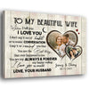 Wife Husband My Always &amp; Forever Anniversary Personalized Canvas