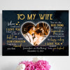 To My Wife Wedding Anniversary When I Love You Personalized Canvas