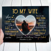 To My Wife Wedding Anniversary When I Love You Personalized Canvas