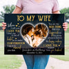 To My Wife Wedding Anniversary When I Love You Personalized Canvas