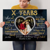 Wife Husband Wedding Anniversary When I Love You Personalized Canvas