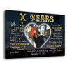 Wife Husband Wedding Anniversary When I Love You Personalized Canvas