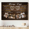 Wife Husband Wedding Couple Married Personalized Anniversary Canvas