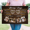 Wife Husband Wedding Couple Married Personalized Anniversary Canvas