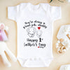 Personalized You&#39;re Doing A Great Job Daddy First Father&#39;s Day Elephant Onesie  Cute Onesies