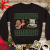 Christmas Funny Woman Yelling And Cat At Table Sweatshirt