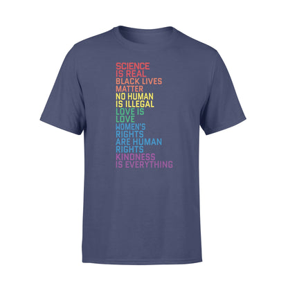 Black Lives Matter Science Is Real Love Is Love Shirt