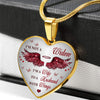 In Loving Memory Loss Of Husband In Heaven I&#39;m Not A Widow Memorial Heart Necklace