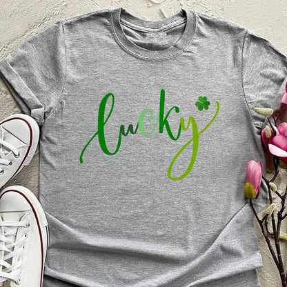 St Patrick's Day Lucky Green Shamrock TShirt