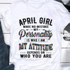 April girl birthday shirt