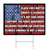 Science Is Real Black Lives Matter American Flag Price BLM Yard Sign