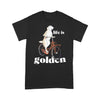 Life Is Golden Cute Golden Retriever Riding Shirt Gift For Dog Lover