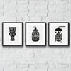 Bathroom Poster wall decor set Funny Housewarming Gift For New Home Owner