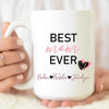 Personalized Best Mom Ever Heart Mug  Gift For Mom