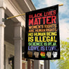 Blm Kindness Everything Black Live Matter Fight Pride Month Garden Flag