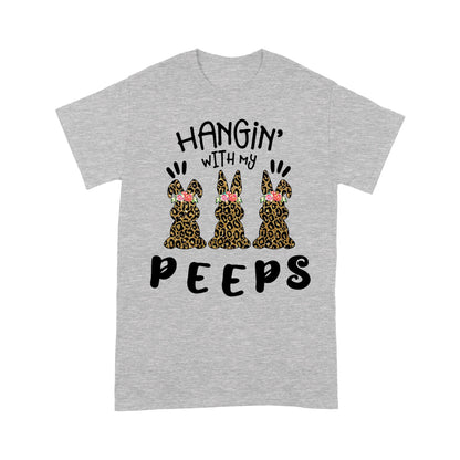 Hangin' With My Peeps Bunny Easter Shirt Gift For Women For GirlsStandard Tshirt