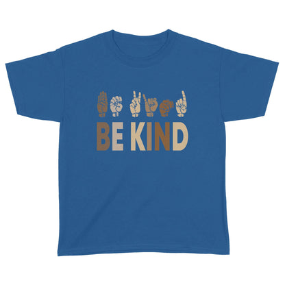 Black Lives Matter Hand Up Be Kind T shirt  Standard Youth Tshirt