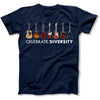 Celebrate diversity guitar shirt