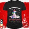 On The Naughty List Unicorn T Shirt