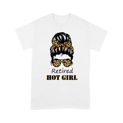 Retired Hot Girl Leopard Glass Tshirt Gift For Girl