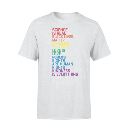 Black Lives Matter Science Is Real Love Is Love Shirt