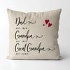 Personalized Dad Grandpa Great Grandpa pillow  Gift For Grandfather